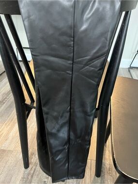 LOFT Black Faux Leather Pants